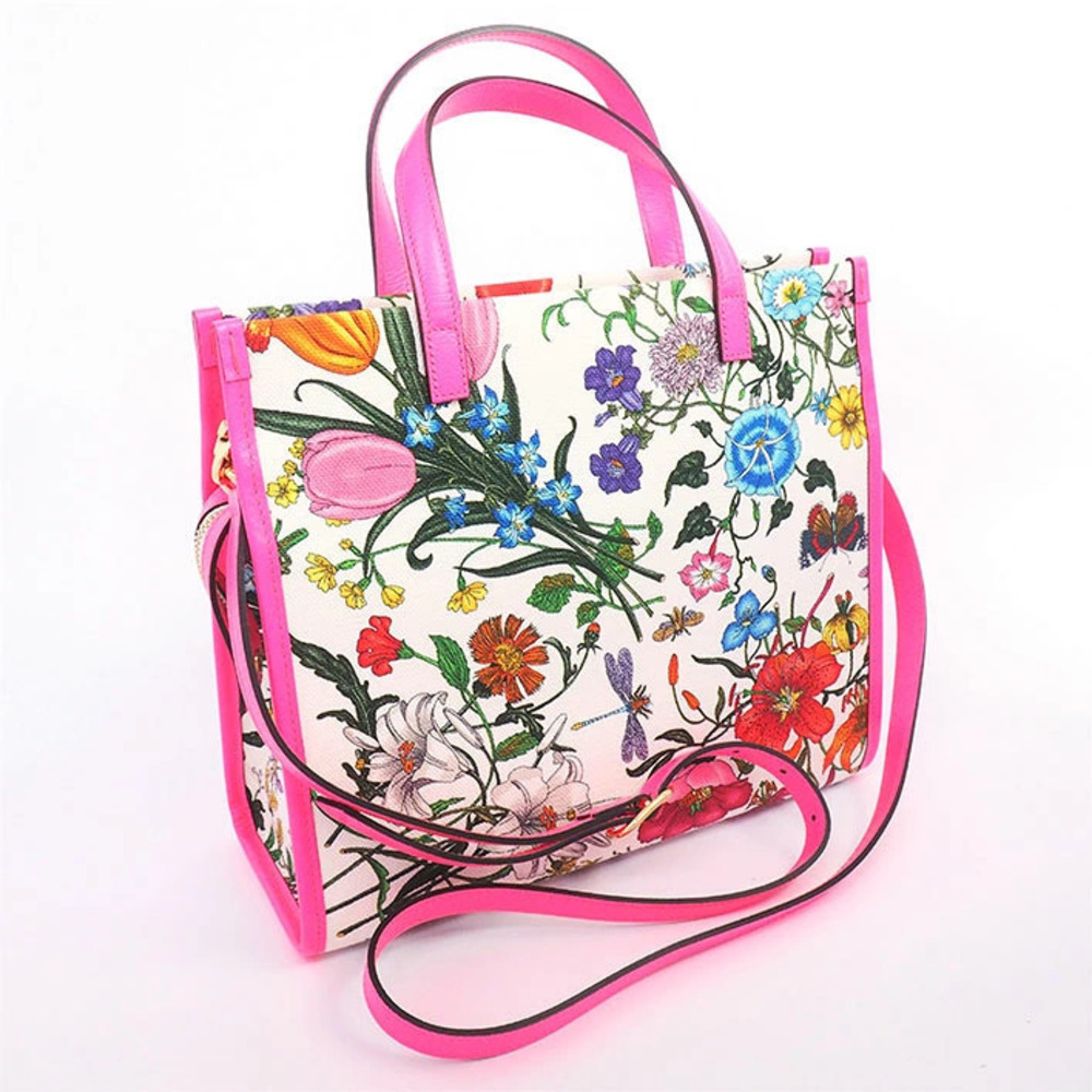 Gucci G Flora Flower Bag Shoulder Interlocking